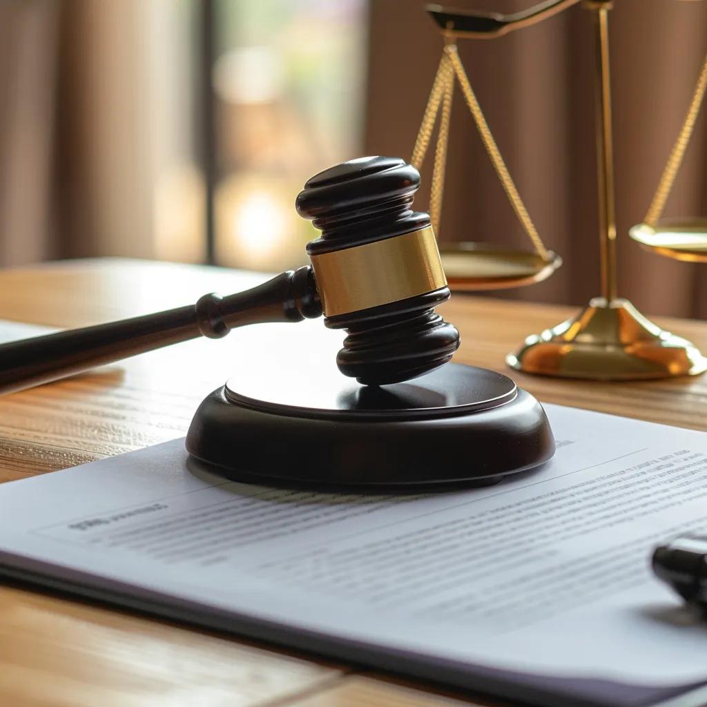 Gavel and legal documents representing the legal frameworks of website accessibility